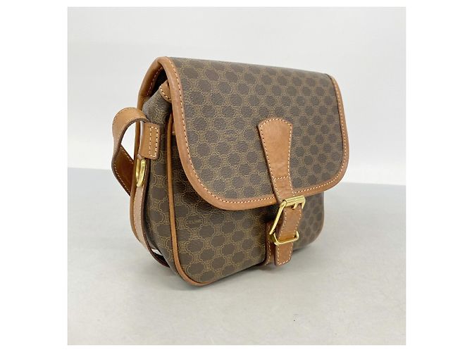 Céline Bolsa de Ombro Celine Macadam Marrom - vista 2
