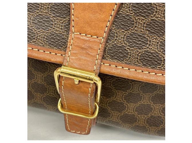 Céline Bolsa de Ombro Celine Macadam Marrom - vista 7