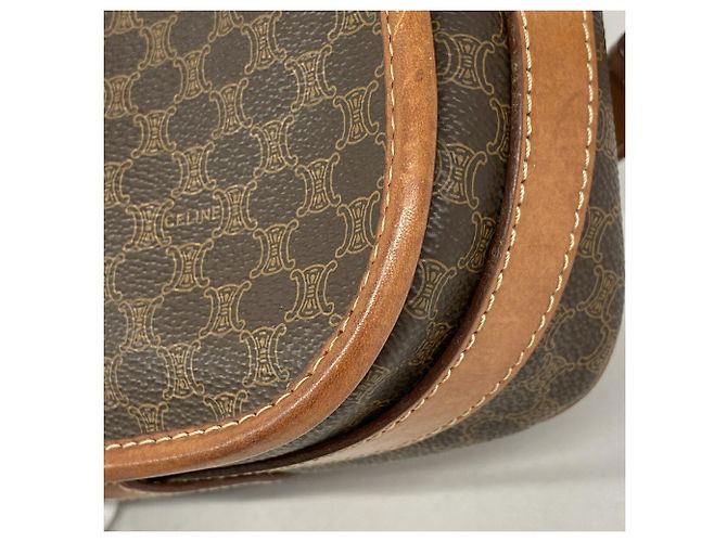 Céline Bolsa de Ombro Celine Macadam Marrom - vista 8