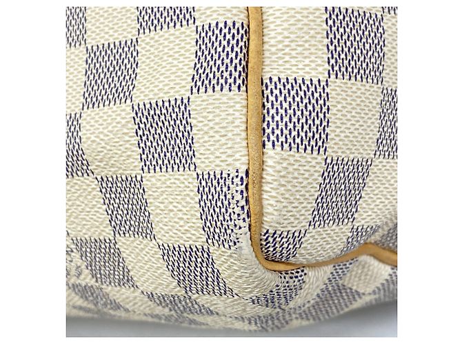Borsa Louis Vuitton Damier Azur Speedy 30 Bianco - vista 6