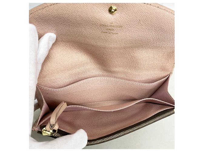 Louis Vuitton Damier Portefeuille Caïssa Long Wallet Rosa - vista 3