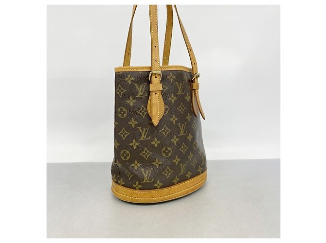 Louis Vuitton Monogram Bucket PM Tote Bag Braun - Ansicht 2