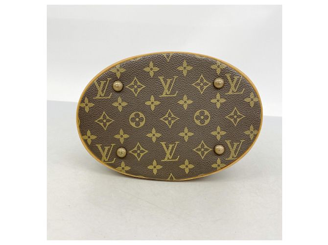 Louis Vuitton Monogram Bucket PM Tote Bag Braun - Ansicht 3