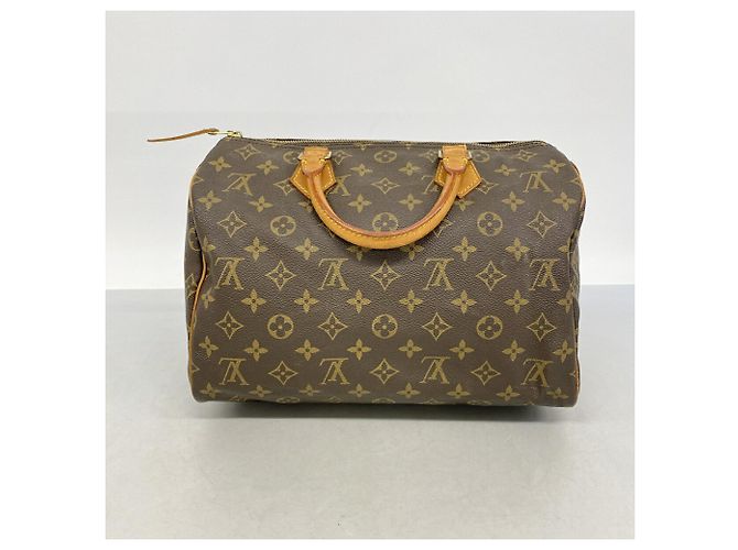 Borsa Louis Vuitton Monogram Speedy 30 Marrone - vista 12