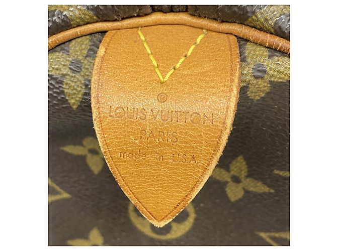 Borsa Louis Vuitton Monogram Speedy 30 Marrone - vista 5