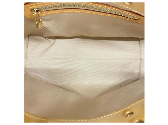 Bolsa Louis Vuitton Vernis Lead PM Bege - vista 4