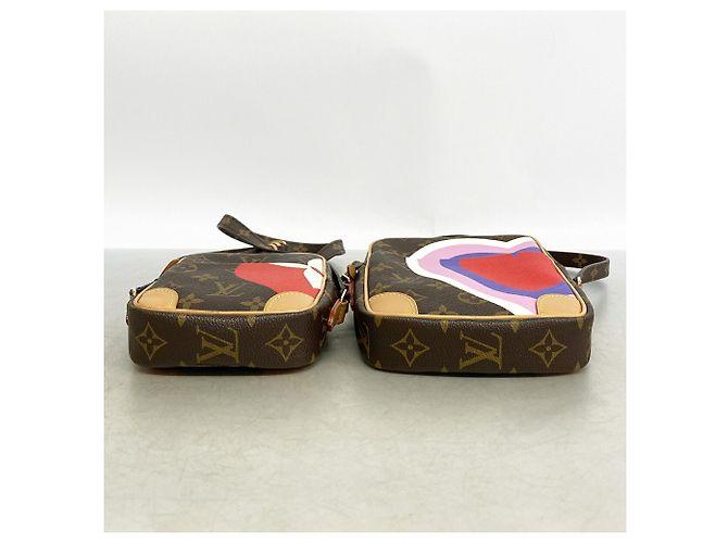Bolso de hombro Louis Vuitton Monogram Game On Panam Set Castaño Roja - vista 3