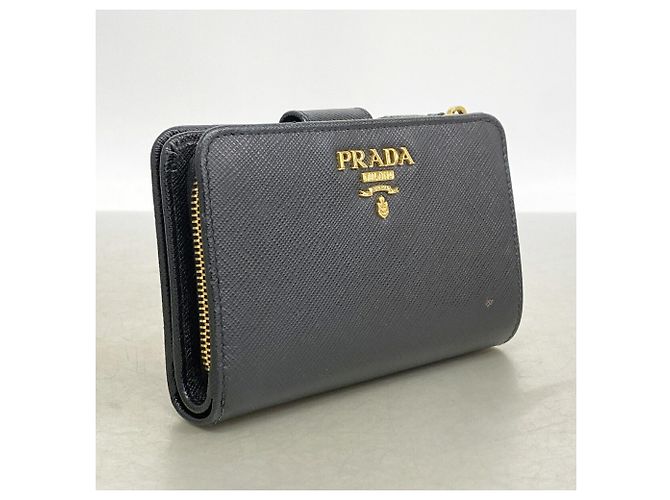 Prada Portemonnaie aus Saffiano-Leder Schwarz - Ansicht 2