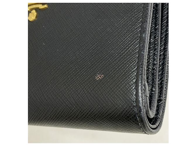 Prada Portemonnaie aus Saffiano-Leder Schwarz - Ansicht 5
