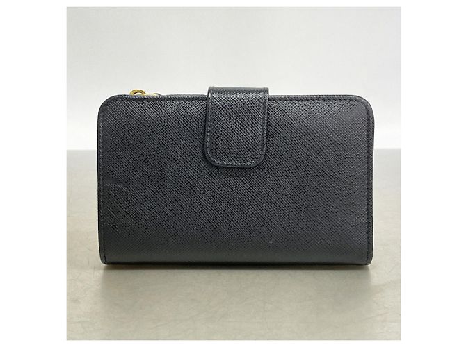 Prada Portemonnaie aus Saffiano-Leder Schwarz - Ansicht 8