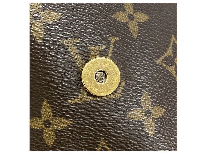 Bolso de hombro Louis Vuitton Monogram Pochette Twin GM Castaño - vista 10