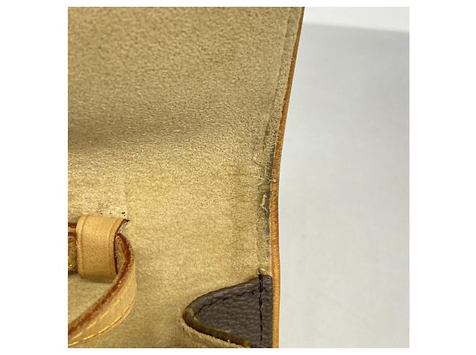 Bolso de hombro Louis Vuitton Monogram Pochette Twin GM Castaño - vista 9