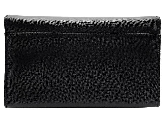 Borsa a tracolla con catena in pelle goffrata Gancini Salvatore Ferragamo Marrone Nero - vista 2