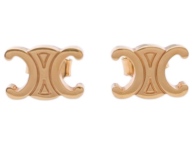 Céline CELINE Triomphe Ohrstecker aus goldfarbenem Metall Golden - Ansicht 2