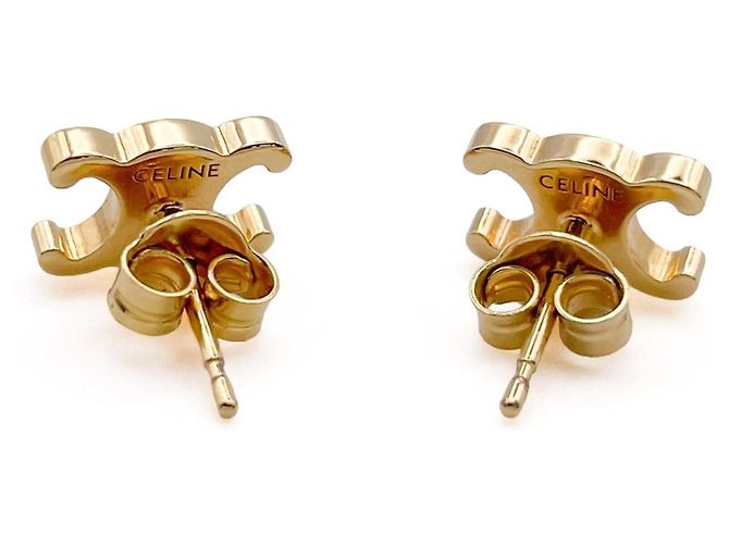 Céline CELINE Triomphe Ohrstecker aus goldfarbenem Metall Golden - Ansicht 3