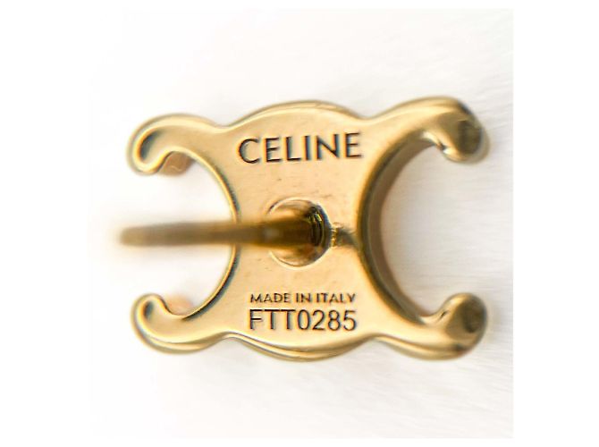 Céline CELINE Triomphe Ohrstecker aus goldfarbenem Metall Golden - Ansicht 8