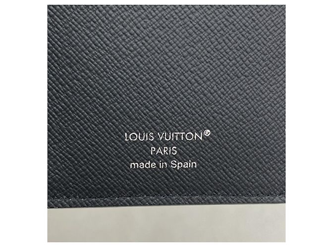 Louis Vuitton Monogram Eclipse Portefeuille Brazza Long Wallet Negro - vista 4