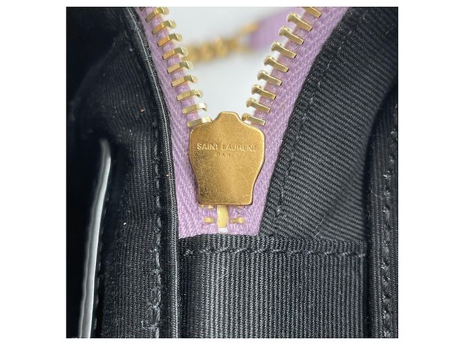 Borsa a tracolla Vanity trapuntata Yves Saint Laurent anni '80 Porpora - vista 11