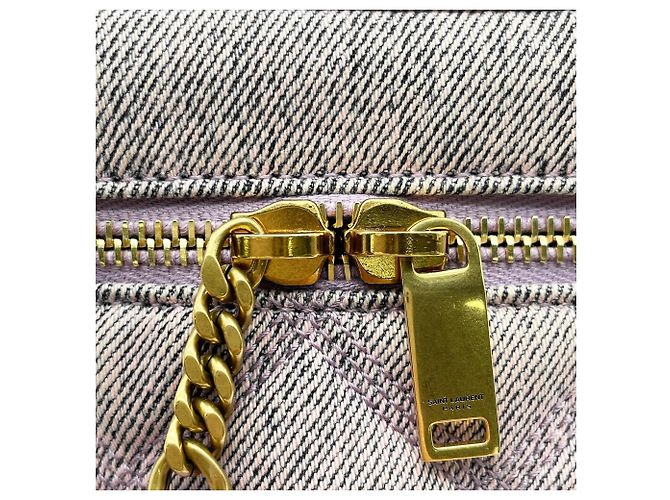 Borsa a tracolla Vanity trapuntata Yves Saint Laurent anni '80 Porpora - vista 15
