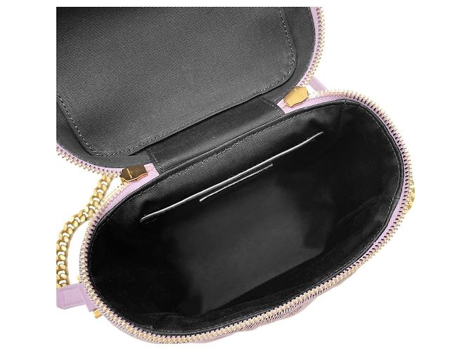 Borsa a tracolla Vanity trapuntata Yves Saint Laurent anni '80 Porpora - vista 7