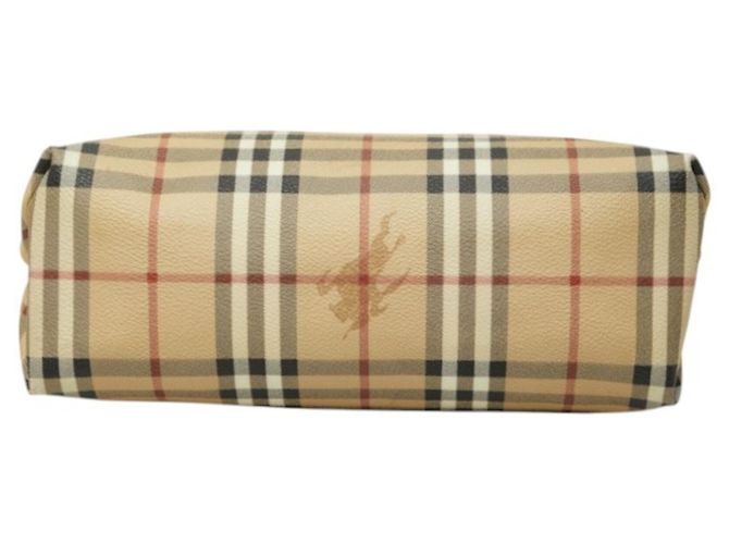 Burberry Nova Check Shadow Horse Handtasche Mehrfarben Beige - Ansicht 3