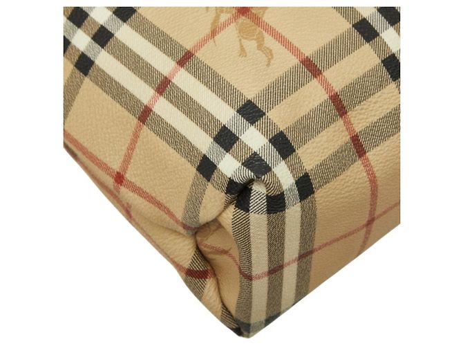 Burberry Nova Check Shadow Horse Handtasche Mehrfarben Beige - Ansicht 5