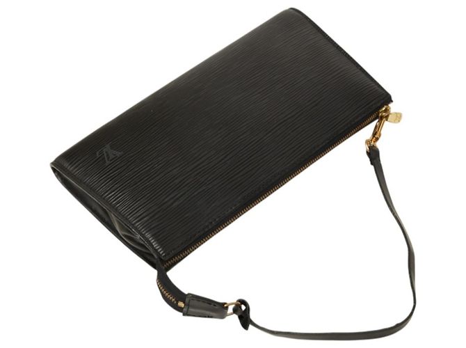 Borsa Louis Vuitton Epi Pochette Accessoires Nero - vista 7