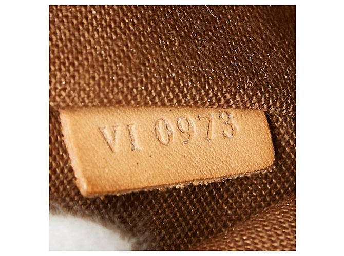 Sac à main Louis Vuitton Monogram Alma Marron - vue 13