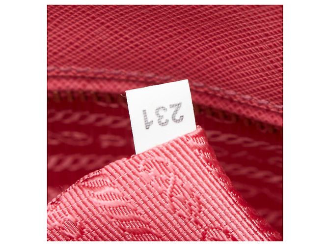 Sac à main Prada Galleria avec plaque logo triangle Rose - vue 11