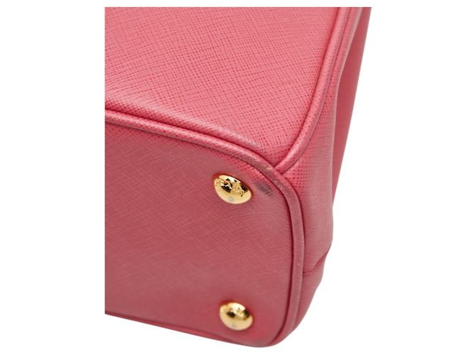 Sac à main Prada Galleria avec plaque logo triangle Rose - vue 4