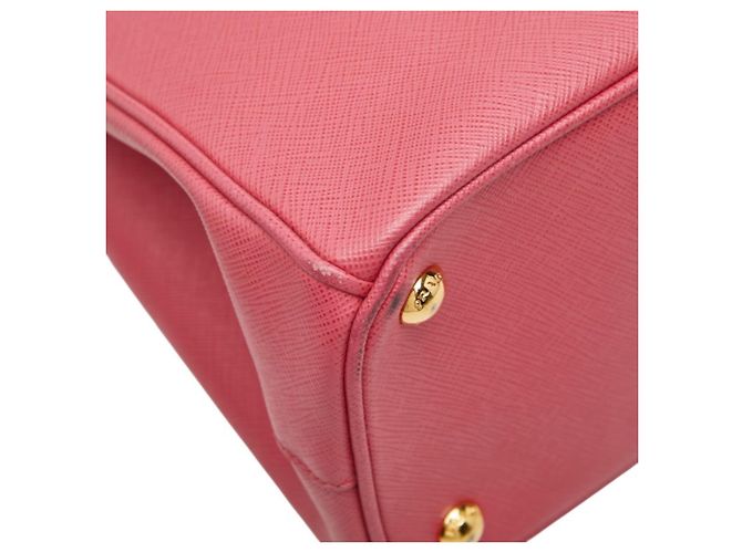 Sac à main Prada Galleria avec plaque logo triangle Rose - vue 5