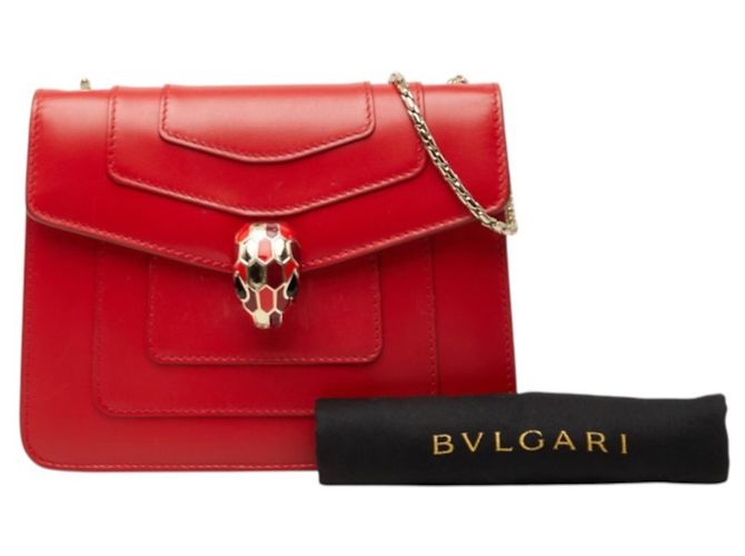 Bulgari Borsa a tracolla e spalla Bvlgari Serpenti Forever Rosso - vista 10