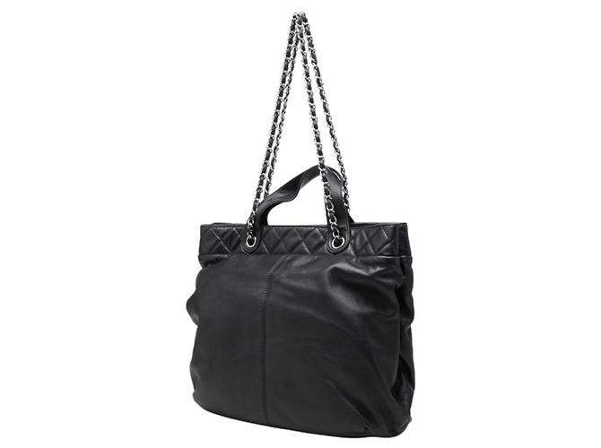 Chanel Coco Mark Handtasche Chain Tote Bag Schwarz - Ansicht 2