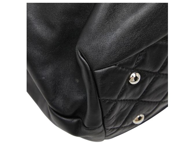 Chanel Coco Mark Handtasche Chain Tote Bag Schwarz - Ansicht 6