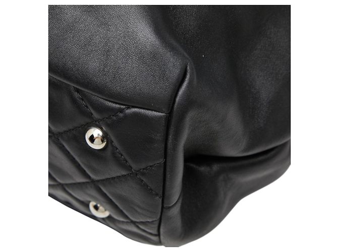 Chanel Coco Mark Handtasche Chain Tote Bag Schwarz - Ansicht 7