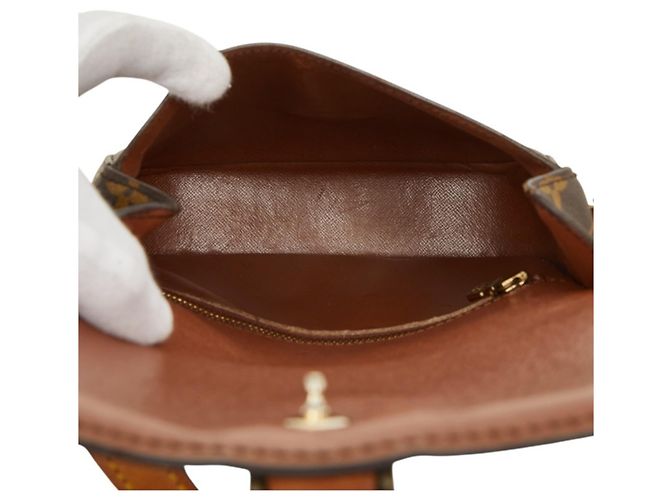 Bolso bandolera Louis Vuitton Monogram Saint Cloud MM Castaño - vista 14