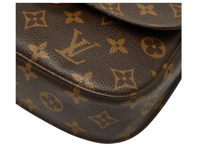 Bolso bandolera Louis Vuitton Monogram Saint Cloud MM Castaño - vista 4
