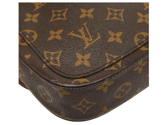 Bolso bandolera Louis Vuitton Monogram Saint Cloud MM Castaño - vista 7