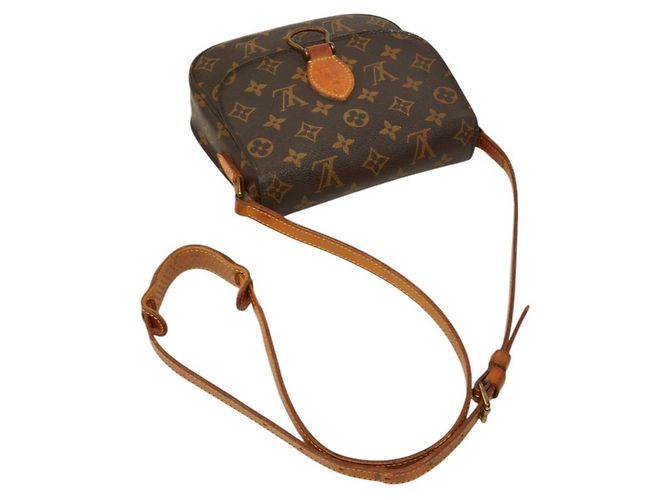 Bolso bandolera Louis Vuitton Monogram Saint Cloud MM Castaño - vista 8