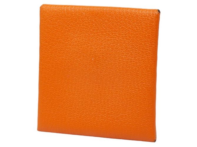 Hermès Monedero Hermes Bastia en piel Epsom Orange Naranja - vista 2