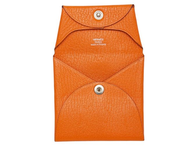 Hermès Monedero Hermes Bastia en piel Epsom Orange Naranja - vista 6