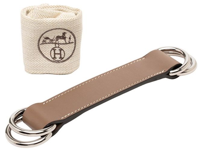 Ring Hermès Anello per cintura foulard Hermes Romance Marrone Taupe - vista 5