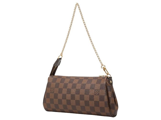 Borsa Louis Vuitton Damier Eva Chain Marrone - vista 2