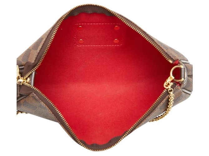 Borsa Louis Vuitton Damier Eva Chain Marrone - vista 7
