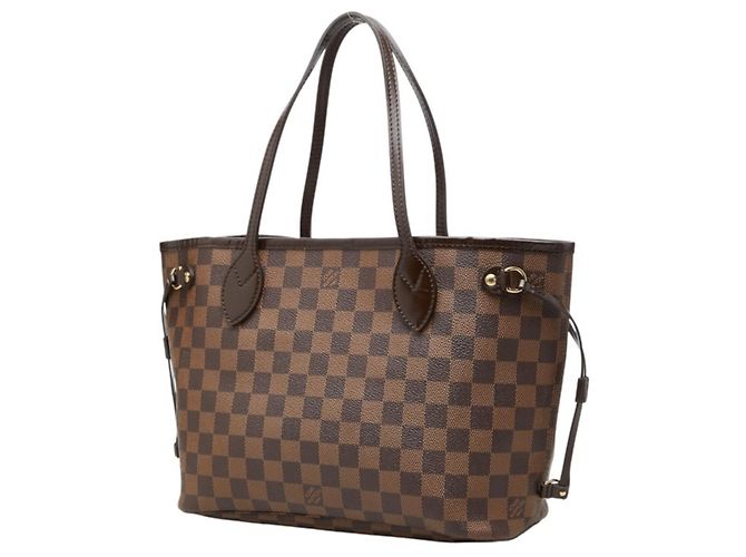 Borsa Louis Vuitton Damier Neverfull PM Marrone - vista 2