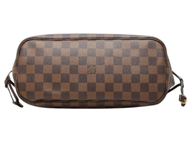 Borsa Louis Vuitton Damier Neverfull PM Marrone - vista 3