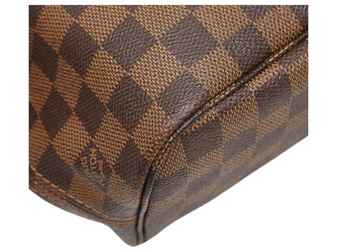 Borsa Louis Vuitton Damier Neverfull PM Marrone - vista 4