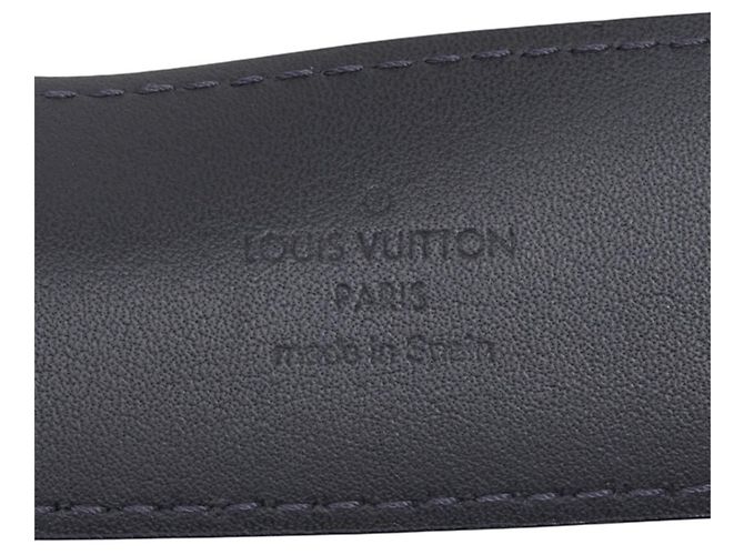 Louis Vuitton Damier Cobalt Ceinture LV Initial Belt Negro Azul marino - vista 8