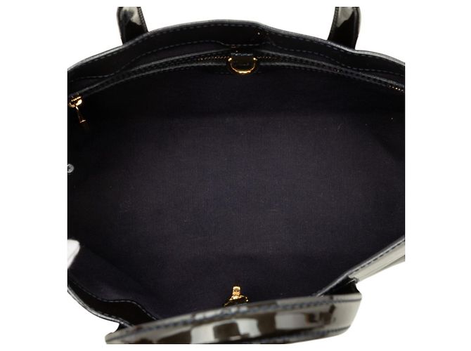 Louis Vuitton Monogram Vernis Wilshire PM Handtasche Marineblau - Ansicht 4