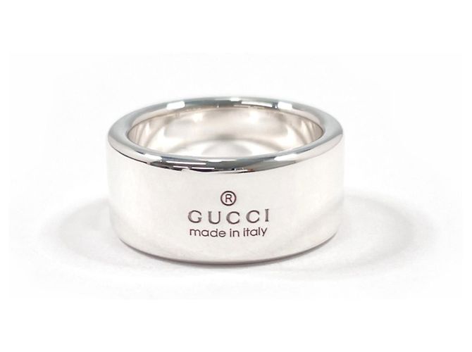 Anillo GUCCI Diagonal Interlocking G Plata - vista 2